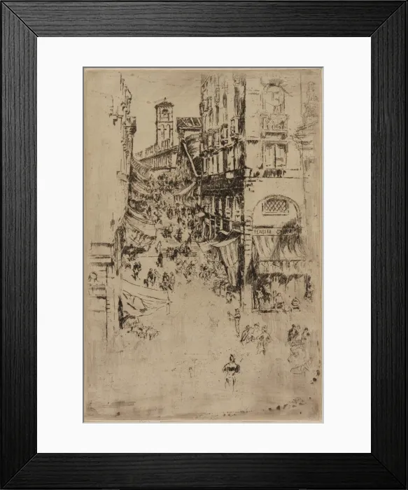Framed Print : The Rialto, 1879-1880. Creator: James Abbott McNeill Whistler Framed Print : The Rialto, 1879-1880. Creator: James Abbott McNeill Whistler
