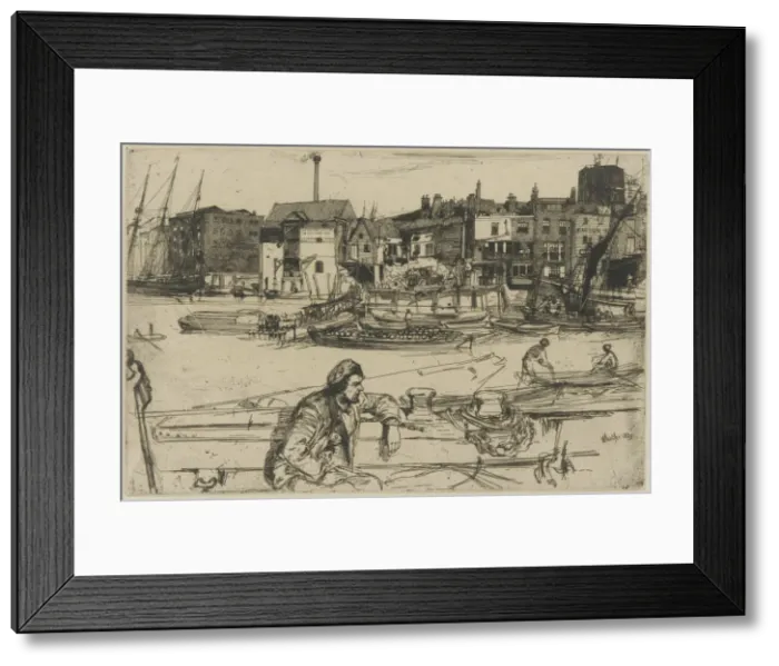 Framed Print : The Forge, 1861. Creator: James Abbott McNeill Whistler Framed Print : The Forge, 1861. Creator: James Abbott McNeill Whistler