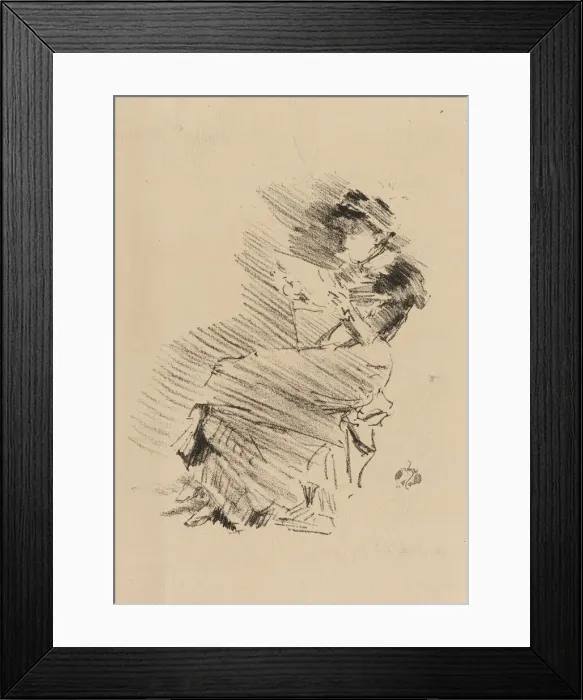 Framed Print : Reading, 1879 and 1887. Creator: James Abbott McNeill Whistler Framed Print : Reading, 1879 and 1887. Creator: James Abbott McNeill Whistler