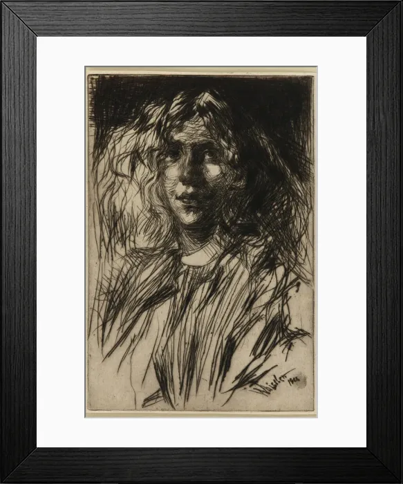 Framed Print : Jo, 1861. Creator: James Abbott McNeill Whistler Framed Print : Jo, 1861. Creator: James Abbott McNeill Whistler