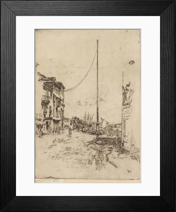 Framed Print : The Little Mast, 1879-1880. Creator: James Abbott McNeill Whistler Framed Print : The Little Mast, 1879-1880. Creator: James Abbott McNeill Whistler