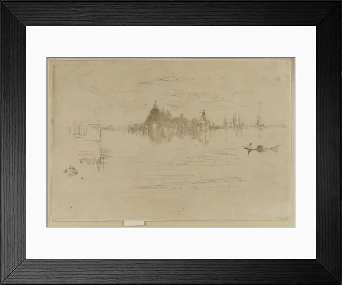 Framed Print : Nocturne: Salute, 1879-1880. Creator: James Abbott McNeill Whistler Framed Print : Nocturne: Salute, 1879-1880. Creator: James Abbott McNeill Whistler