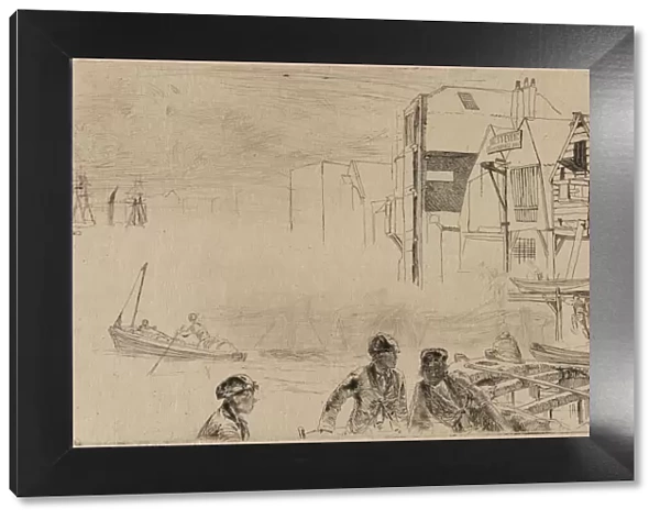 Stevens Boat Yard, 1859. Creator: James Abbott McNeill Whistler
