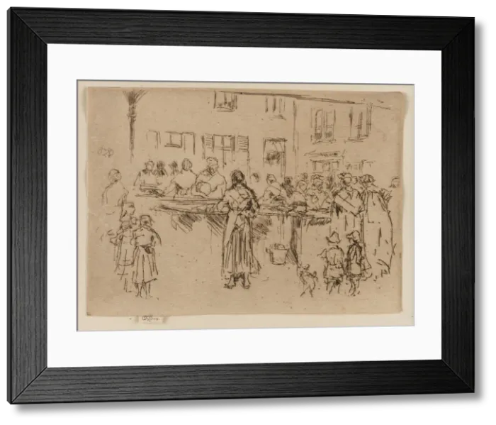 Framed Print : Fish Women, Ostend, 1887. Creator: James Abbott McNeill Whistler Framed Print : Fish Women, Ostend, 1887. Creator: James Abbott McNeill Whistler