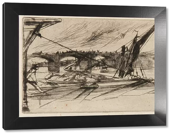Vauxhall Bridge, 1861. Creator: James Abbott McNeill Whistler