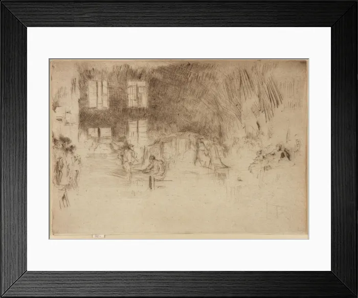 Framed Print : Murano-Glass Furnace, 1879-1880. Creator: James Abbott McNeill Whistler Framed Print : Murano-Glass Furnace, 1879-1880. Creator: James Abbott McNeill Whistler