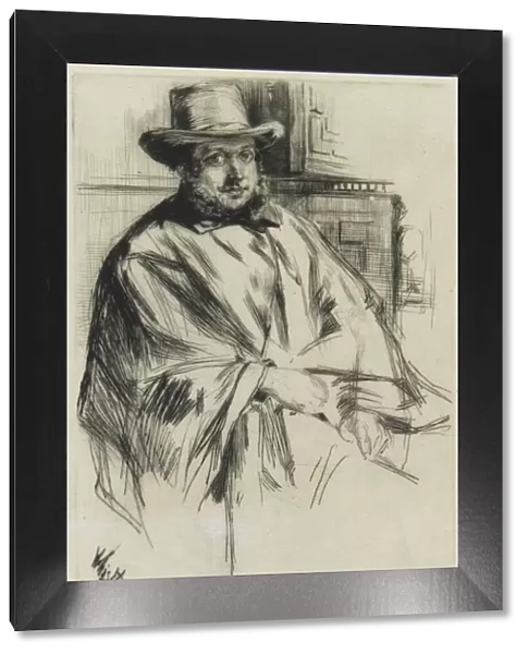 Potrait of a man, 1860. Creator: James Abbott McNeill Whistler