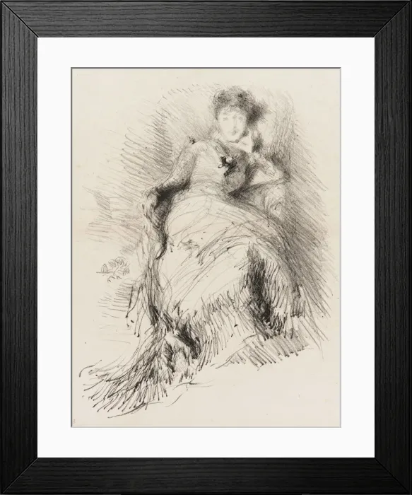 Framed Print : Study, 1878. Creator: James Abbott McNeill Whistler Framed Print : Study, 1878. Creator: James Abbott McNeill Whistler