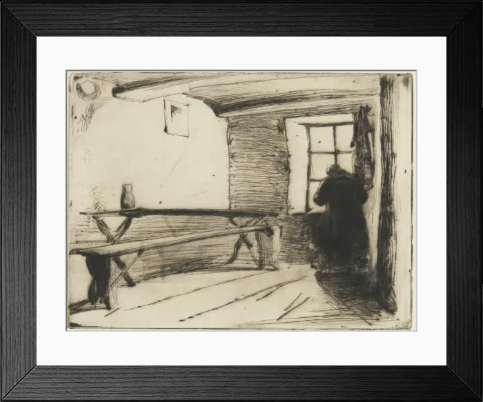 Framed Print : The Miser, 1858-1859. Creator: James Abbott McNeill Whistler Framed Print : The Miser, 1858-1859. Creator: James Abbott McNeill Whistler