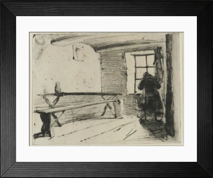 Framed Print : The Miser, 1858-1859. Creator: James Abbott McNeill Whistler Framed Print : The Miser, 1858-1859. Creator: James Abbott McNeill Whistler