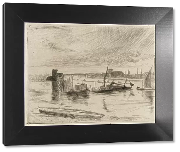 Battersea Dawn (Cadogan Pier), 1861. Creator: James Abbott McNeill Whistler