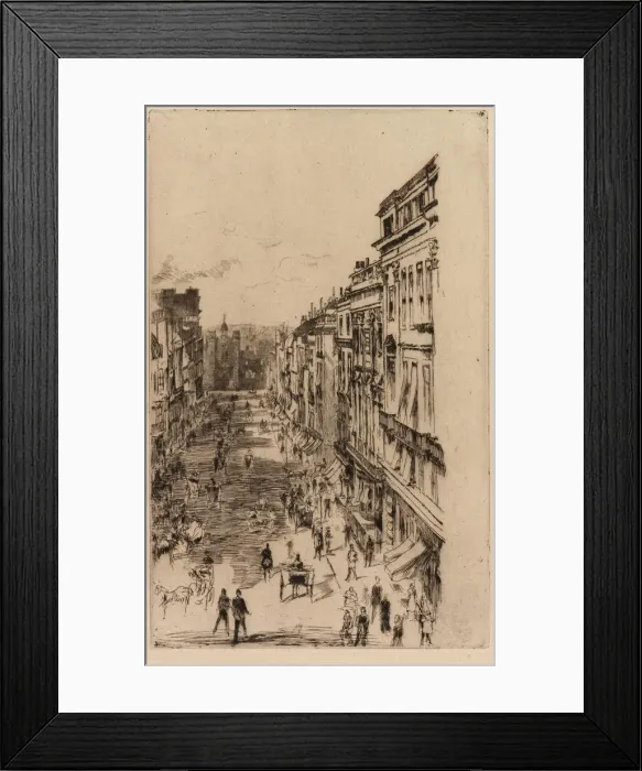 Framed Print : St. Jamess Street, 1878. Creator: James Abbott McNeill Whistler Framed Print : St. Jamess Street, 1878. Creator: James Abbott McNeill Whistler