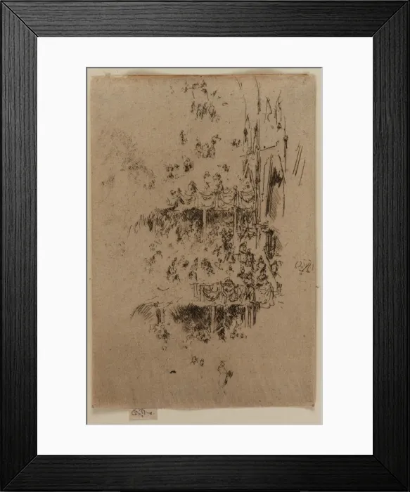 Framed Print : The Abbey Jubilee, 1887. Creator: James Abbott McNeill Whistler Framed Print : The Abbey Jubilee, 1887. Creator: James Abbott McNeill Whistler