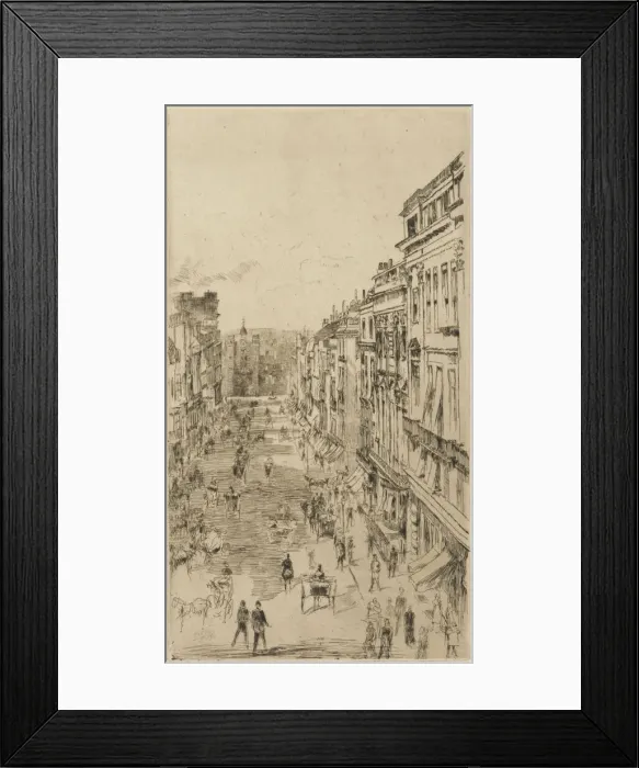 Framed Print : St. Jamess Street, 1878. Creator: James Abbott McNeill Whistler Framed Print : St. Jamess Street, 1878. Creator: James Abbott McNeill Whistler