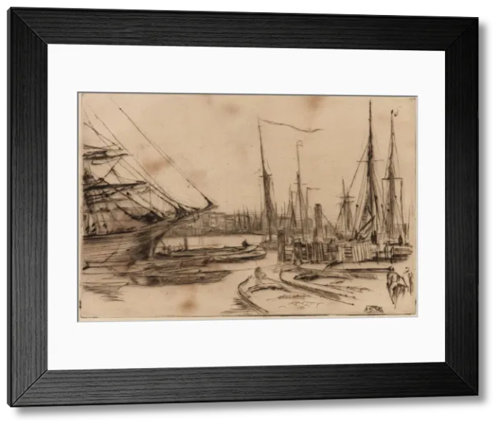 Framed Print : From Billingsgate, 1878. Creator: James Abbott McNeill Whistler Framed Print : From Billingsgate, 1878. Creator: James Abbott McNeill Whistler