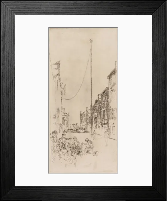Framed Print : The Venetian Mast, 1879-1880. Creator: James Abbott McNeill Whistler Framed Print : The Venetian Mast, 1879-1880. Creator: James Abbott McNeill Whistler