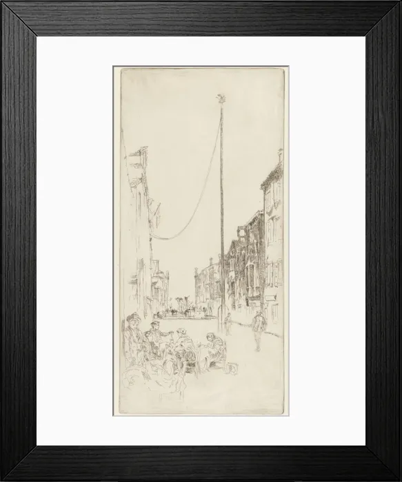 Framed Print : The Venetian Mast, 1879-1880. Creator: James Abbott McNeill Whistler Framed Print : The Venetian Mast, 1879-1880. Creator: James Abbott McNeill Whistler