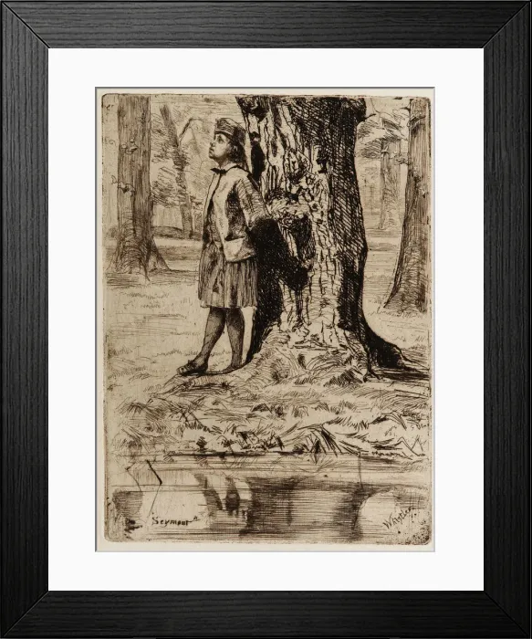 Framed Print : Seymour, 1859. Creator: James Abbott McNeill Whistler Framed Print : Seymour, 1859. Creator: James Abbott McNeill Whistler