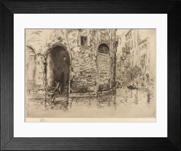 Framed Print : The Two Doorways, 1879-1880. Creator: James Abbott McNeill Whistler Framed Print : The Two Doorways, 1879-1880. Creator: James Abbott McNeill Whistler