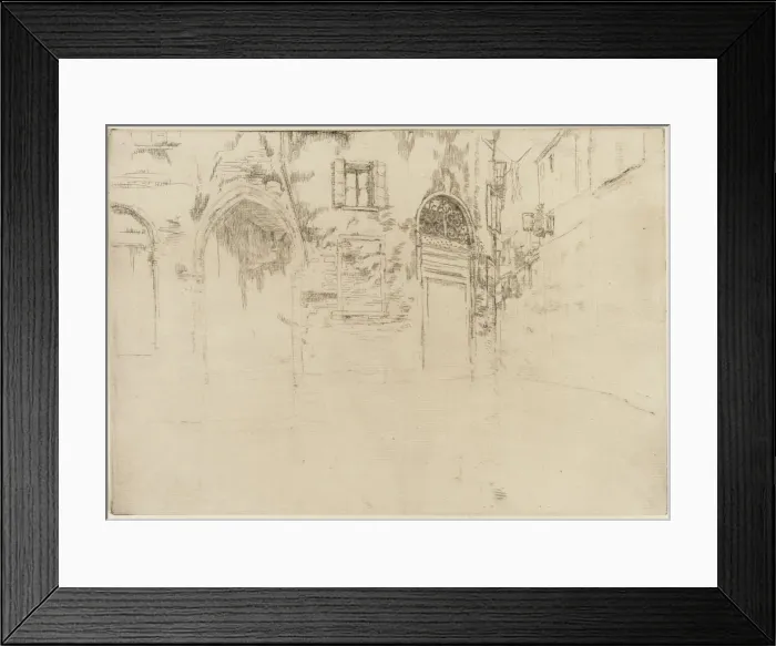 Framed Print : The Two Doorways, 1879-1880. Creator: James Abbott McNeill Whistler Framed Print : The Two Doorways, 1879-1880. Creator: James Abbott McNeill Whistler