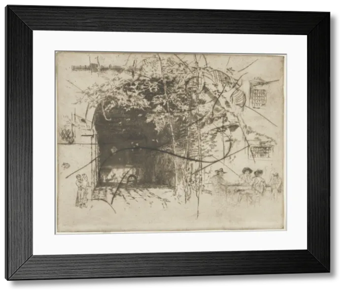 Framed Print : The Traghetto, No. 2, 1879-1880. Creator: James Abbott McNeill Whistler Framed Print : The Traghetto, No. 2, 1879-1880. Creator: James Abbott McNeill Whistler
