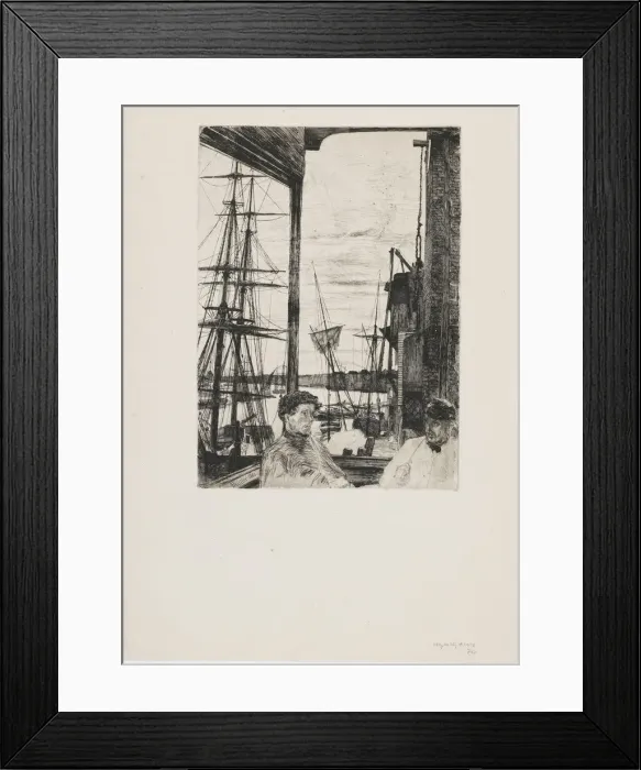 Framed Print : Rotherhithe, 1860. Creator: James Abbott McNeill Whistler Framed Print : Rotherhithe, 1860. Creator: James Abbott McNeill Whistler