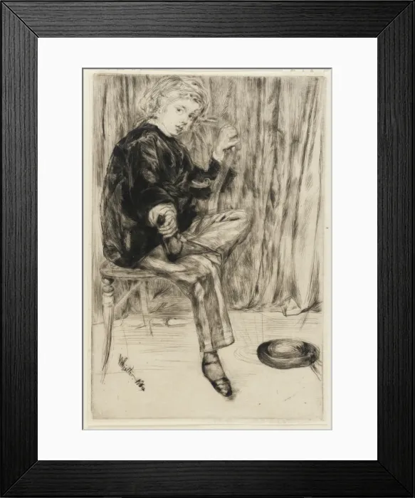 Framed Print : Arthur Haden, 1859. Creator: James Abbott McNeill Whistler Framed Print : Arthur Haden, 1859. Creator: James Abbott McNeill Whistler