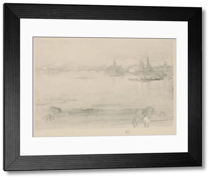 Framed Print : Early Morning, 1878. Creator: James Abbott McNeill Whistler Framed Print : Early Morning, 1878. Creator: James Abbott McNeill Whistler