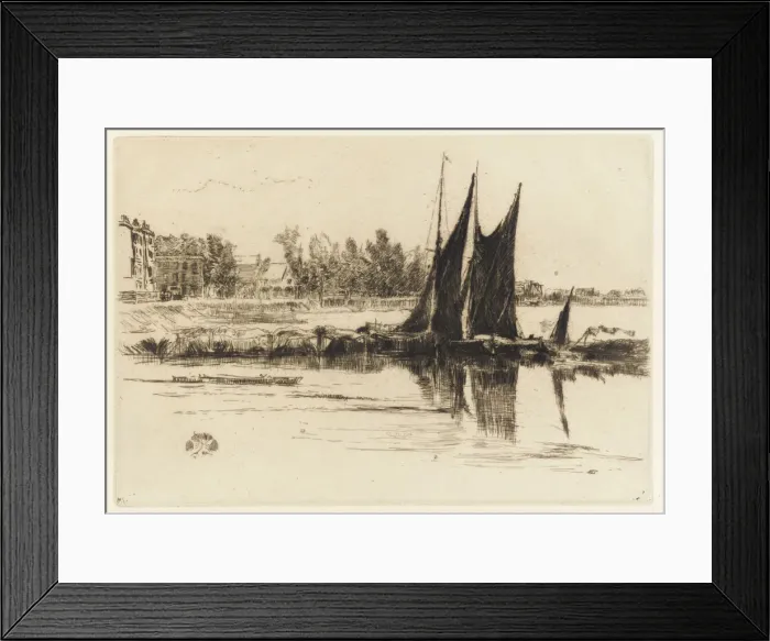 Framed Print : Hurlingham, 1879. Creator: James Abbott McNeill Whistler Framed Print : Hurlingham, 1879. Creator: James Abbott McNeill Whistler