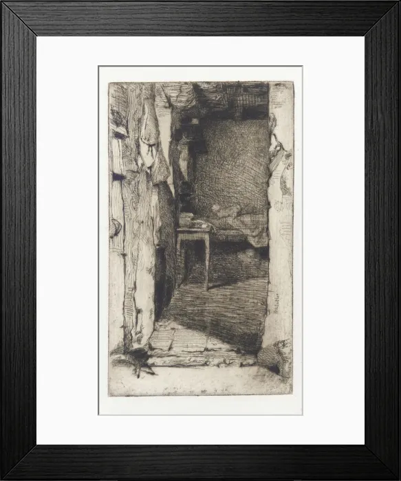 Framed Print : Rag Pickers, Quartier Mouffetard, Paris, 1858. Creator: James Abbott McNeill Whistler Framed Print : Rag Pickers, Quartier Mouffetard, Paris, 1858. Creator: James Abbott McNeill Whistler