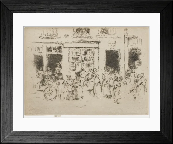 Framed Print : High Street, Brussels, 1887. Creator: James Abbott McNeill Whistler Framed Print : High Street, Brussels, 1887. Creator: James Abbott McNeill Whistler