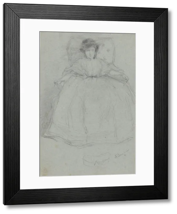 Framed Print : Nelly, 1867-1870. Creator: James Abbott McNeill Whistler Framed Print : Nelly, 1867-1870. Creator: James Abbott McNeill Whistler