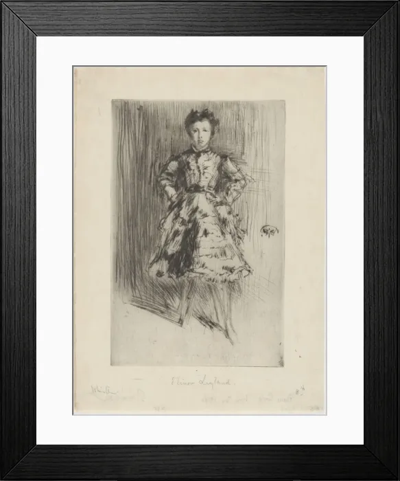 Framed Print : Elinor Leyland, 1873. Creator: James Abbott McNeill Whistler Framed Print : Elinor Leyland, 1873. Creator: James Abbott McNeill Whistler