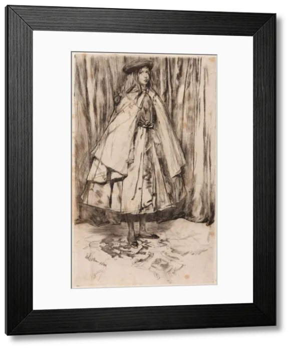 Framed Print : Annie Haden, 1860. Creator: James Abbott McNeill Whistler Framed Print : Annie Haden, 1860. Creator: James Abbott McNeill Whistler