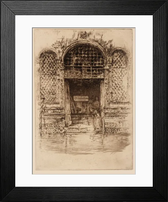 Framed Print : The Doorway, 1879-1880. Creator: James Abbott McNeill Whistler Framed Print : The Doorway, 1879-1880. Creator: James Abbott McNeill Whistler