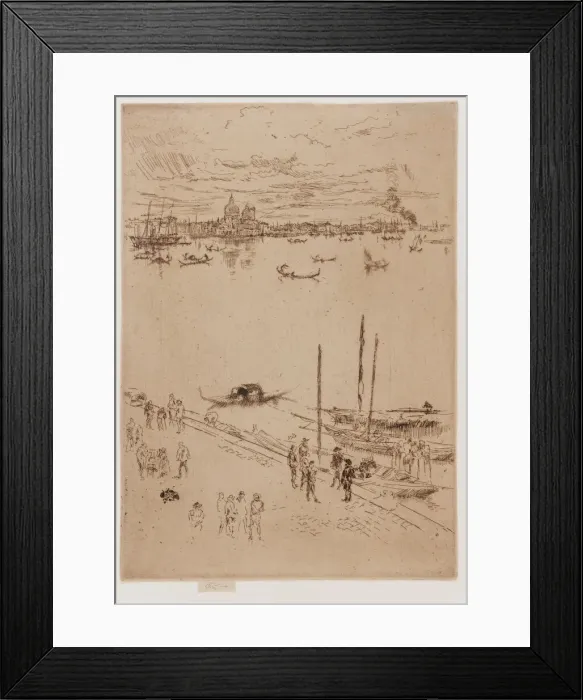 Framed Print : Upright Venice, 1879-1880. Creator: James Abbott McNeill Whistler Framed Print : Upright Venice, 1879-1880. Creator: James Abbott McNeill Whistler