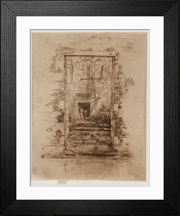 Framed Print : The Garden, 1879-1880. Creator: James Abbott McNeill Whistler Framed Print : The Garden, 1879-1880. Creator: James Abbott McNeill Whistler