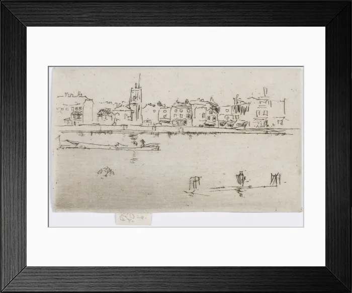 Framed Print : Little Chelsea (Memorial), 1887. Creator: James Abbott McNeill Whistler