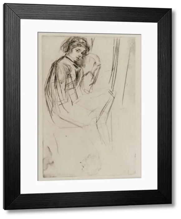 Framed Print : Arthur Haden, 1859. Creator: James Abbott McNeill Whistler Framed Print : Arthur Haden, 1859. Creator: James Abbott McNeill Whistler