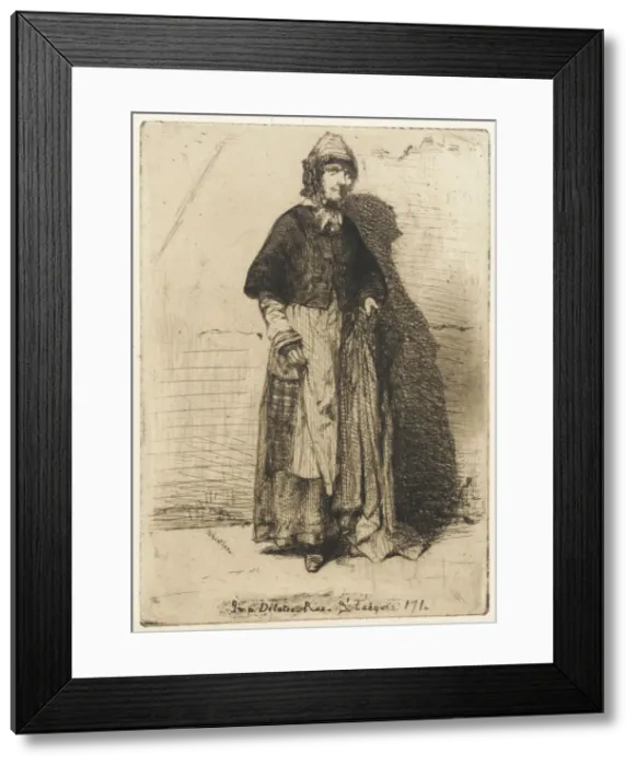 Framed Print : La Mere Gerard, 1858. Creator: James Abbott McNeill Whistler Framed Print : La Mere Gerard, 1858. Creator: James Abbott McNeill Whistler