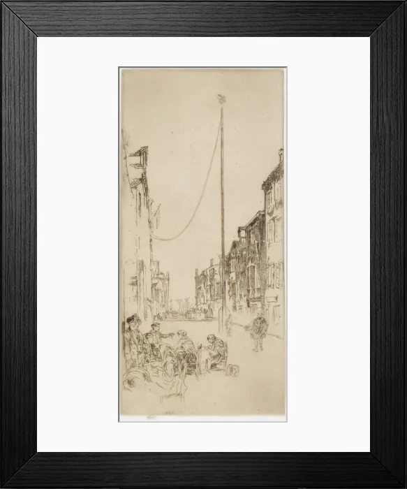 Framed Print : The Venetian Mast, 1879-1880. Creator: James Abbott McNeill Whistler Framed Print : The Venetian Mast, 1879-1880. Creator: James Abbott McNeill Whistler