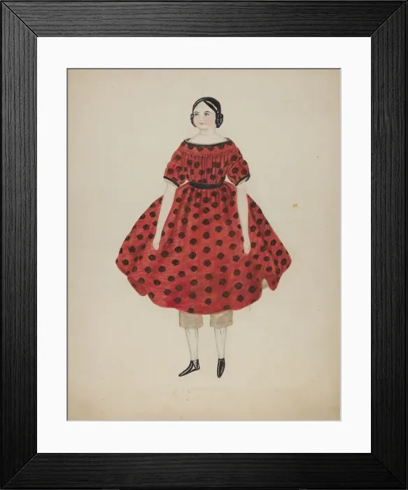 Framed Print : Doll with China Head, 1935 / 1942. Creator: Mary Fitzgerald Framed Print : Doll with China Head, 1935 / 1942. Creator: Mary Fitzgerald