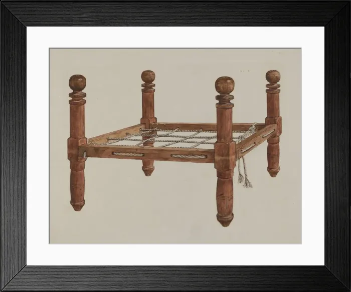 Framed Print : Dolls Bed, c. 1937. Creator: Max Fernekes Framed Print : Dolls Bed, c. 1937. Creator: Max Fernekes