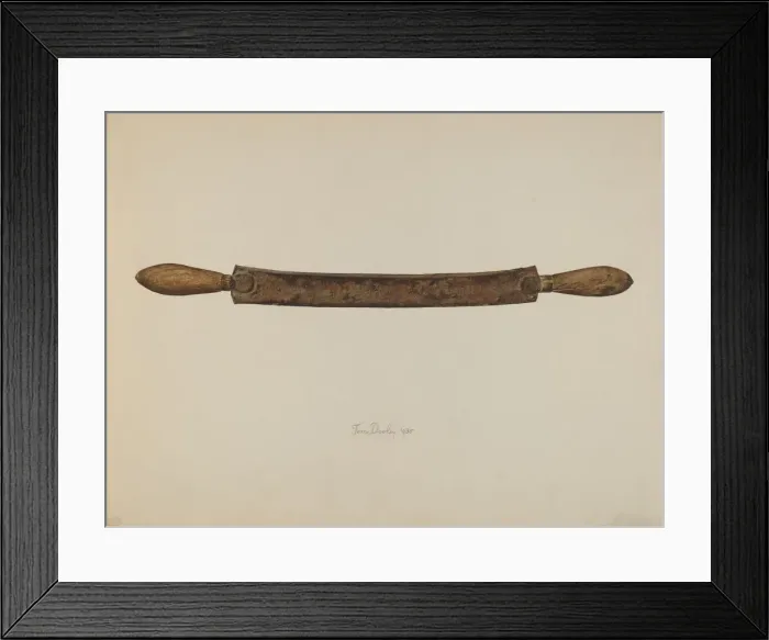 Framed Print : Drawshave, 1938. Creator: Thomas Dooley Framed Print : Drawshave, 1938. Creator: Thomas Dooley