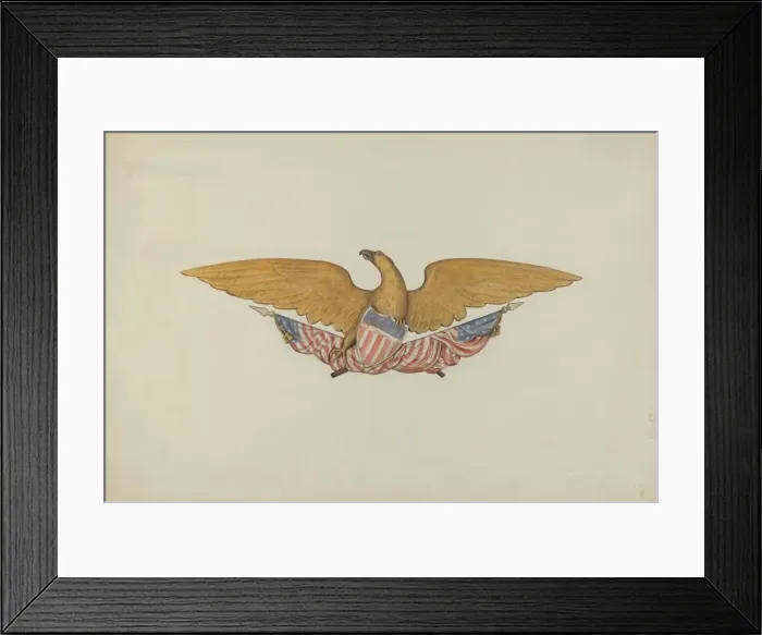 Framed Print : Eagle Stern Piece, c. 1938. Creator: Betty Fuerst Framed Print : Eagle Stern Piece, c. 1938. Creator: Betty Fuerst