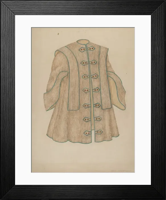 Framed Print : Evening Cloak, c. 1940. Creator: Mary Fitzgerald Framed Print : Evening Cloak, c. 1940. Creator: Mary Fitzgerald