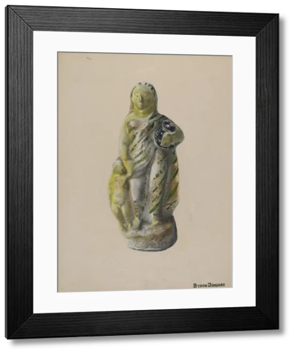 Framed Print : Figure, 1935 / 1942. Creator: Byron Dingman Framed Print : Figure, 1935 / 1942. Creator: Byron Dingman