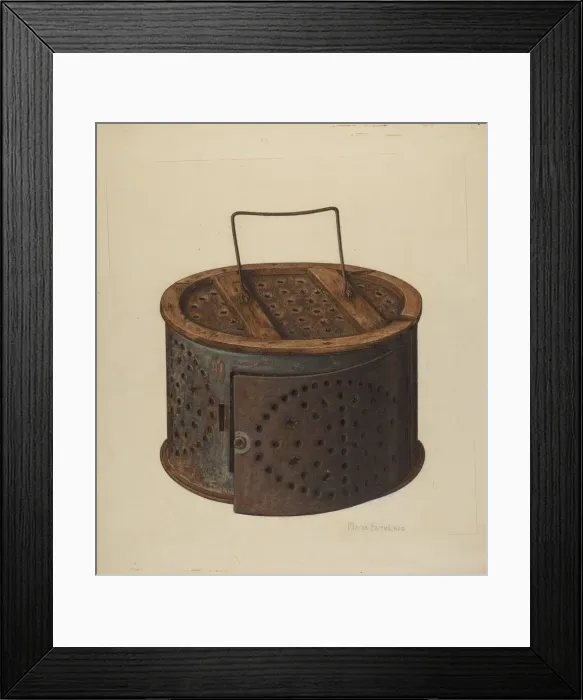 Framed Print : Foot Warmer, 1938. Creator: Marie Famularo Framed Print : Foot Warmer, 1938. Creator: Marie Famularo