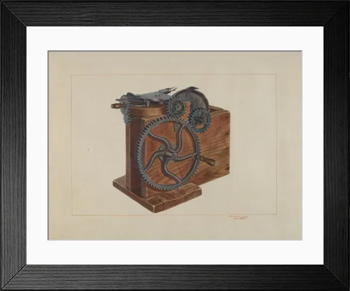 Framed Print : Fruit Slicer, c. 1938. Creator: Edward L Loper Framed Print : Fruit Slicer, c. 1938. Creator: Edward L Loper