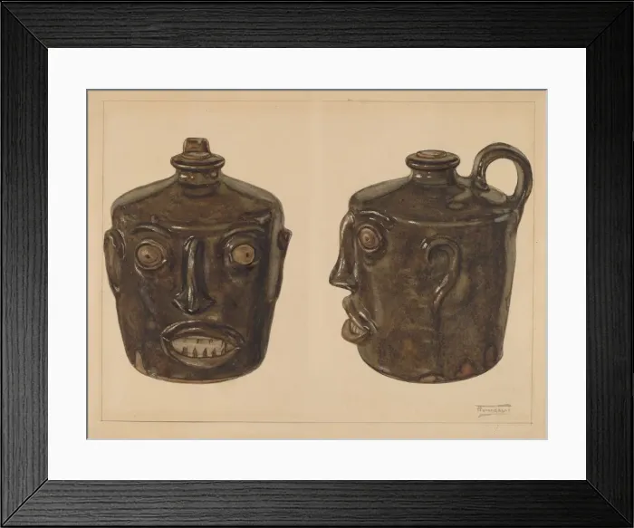 Framed Print : Grotesque Jug, c. 1936. Creator: Frank Fumagalli Framed Print : Grotesque Jug, c. 1936. Creator: Frank Fumagalli